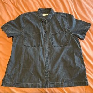 Madewell Casual Button Down Shirt - washed black